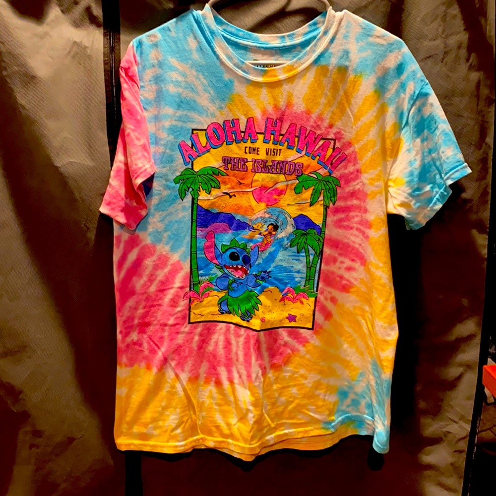 Tie die stitch tee shirt. Super cute and only worn once.